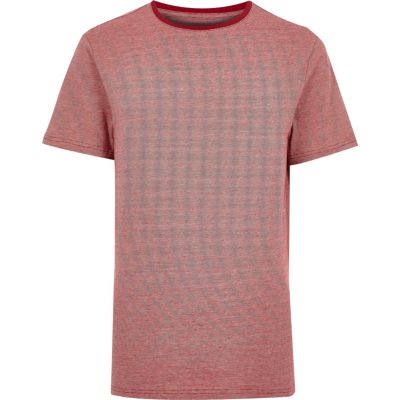 Red stripe ringer t-shirt